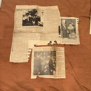 Dwight D. Eisenhower Zeitungsausschnitte 1961/1962 aus New York Zeitungen - Bild 1 von 4