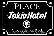 PLAQUE RUE TOKIO HOTEL KAULITZ Bill 20X30 CM en ALU