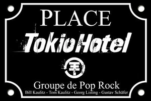 PLAQUE RUE TOKIO HOTEL KAULITZ Bill 20X30 CM en ALU - Picture 1 of 1