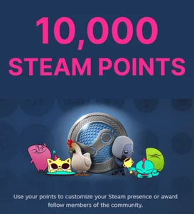 10000 Steam Points | Steam Point Shop Currency | Steam Level | Fast Delivery - Picture 1 of 3