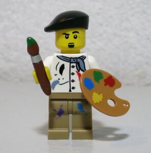 Figurine mini figurine LEGO® Artist Painter Series 4 palette pinceau peinture