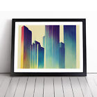 Watercolour Skyscraper Skyline Vol.4 Wall Art Print Framed Canvas Picture Poster