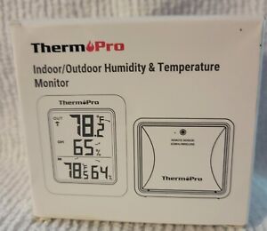 ThermoPro Therm Pro Wireless Indoor/Outdoor Humidity Temperature Monitor TP-60