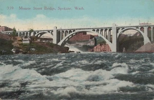 Monroe Street Bridge - Spokane, Washington - posted litho - Picture 1 of 3