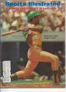 1969 7/7 Sports Illustrated revista béisbol Reggie Jackson Oakland A's GdStamp - Imagen 1 de 6