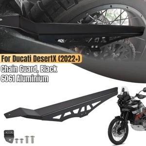 Black Chain Guard Extender Mudguard Cover Panel Fit For Ducati DesertX 2022 2023 - Bild 1 von 15
