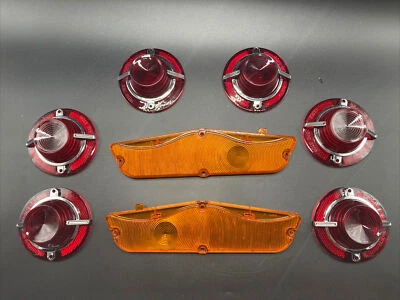 Chevrolet Impala 1962 luz trasera lente de respaldo equipamiento de lentes de estacionamiento C Foto 1 de 4