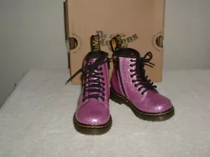Botas Dr Marten's Air Wair Journeys Rosa 1460 Brillo Niña - Imagen 1 de 5