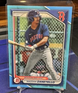Nazzan Zanetello 2024 Bowman Prospect Sky Blue /499 Boston Red Sox #BP-88 - Picture 1 of 2