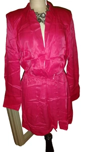 Zara ZW Collection Fusion Rosa Satin Tunika Kleid Größe EU Large👗👗 - Bild 1 von 17
