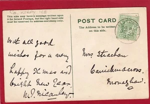 Listowel 1905 Single Circle Postmark Co Kerry on Greetings pc AN89 - Foto 1 di 2