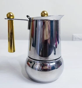GB Guido Bergna 2 Cups Vintage 18/10 Stainless Steel Coffee Maker Made in Italy - Picture 1 of 7