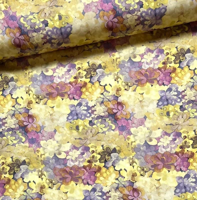 Baumwollstoff Meterware Patchworkstoff Stoff 50 cm Wildblumen Blumen Malerei - Bild 1 von 4