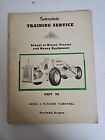 RG LeTOURNEAU ROADSTER TOURNAPULL Interstate Service Training Guide Manual 1950