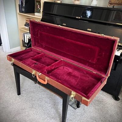 Brown Hardshell Lockable Electric Case for Strat and Tele Style Electric Guitars - Image 1 of 4