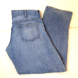 Y2K Old Navy Jeans Herren 38x34 Blau Relaxed Baggy Wide Leg Grunge Distressed - Bild 1 von 11