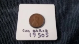 1950 S Lincoln Wheat Cent BN VF Copper Lamination Error RV - Picture 1 of 2