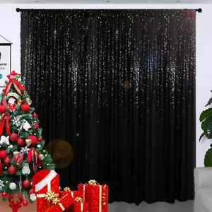 Sequin Backdrop Photo Backdrops Glitter Curtain 1 Panel Blackout Curtains for... - Picture 1 of 6