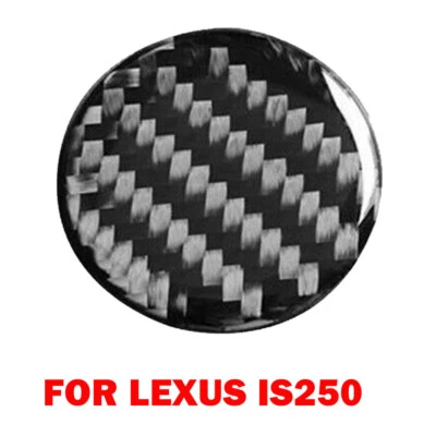 Guarnição de tampa de botão de controle central de fibra de carbono para LEXUS IS250/300/350/200T HOT - Imagem 1 de 4