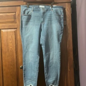 - Neu mit Etikett Loft Modern Skinny Chew Hem Jeans 34 Petite - Bild 1 von 9