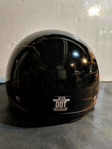 Zombies Racing ZR NOMAD Half Motorcycle Helmet DOT FMVSS No. 218 Black - Medium - Bild 1 von 12
