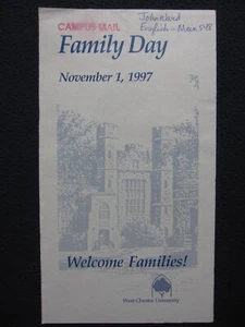 Family Day November 1 1997 West Chester University - Includes Shipping! - Picture 1 of 4