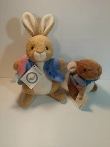 An EDEN Gift The World of PETER RABBIT Plush Bunny with Carrot Storybook Lot - Picture 1 of 12