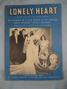 Lonely Heart Sheet Music 1936 Pillsbury Ireene Wicker Eileen Moran (O) - Picture 1 of 3