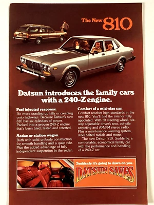 Anuncio impreso Datsun 810 1977 Foto 1 de 2