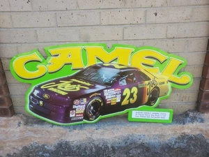 Letrero de metal 35" X 17" camello # 23 Nascar Jimmy Spencer tabaco Smokin Joe's 1994 - Imagen 1 de 15