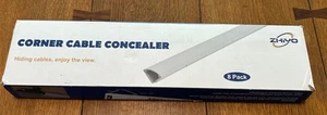 136in ZhiYo Corner Cord Concealer 8 Pack - New In Box - Afbeelding 1 van 4