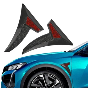 2pcs Side Doors Blade Car Stickers, Car Fender Decor Sticker for Most Cars Red - Picture 1 of 8