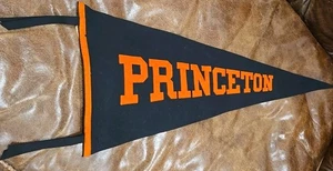 Princeton University RARO Pennant in lana originale anni 50 prodotto Chipenco - Foto 1 di 7