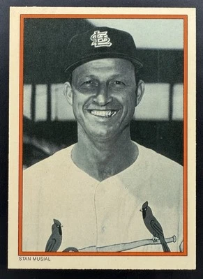 Stan Musial 1985 Topps Circle K Collectors’ Series St. Louis Cardinals THRILL - Image 1 of 4