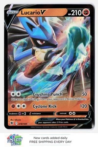 Lucario V 078/189 - SWSH10: Astral Radiance Ultra Rare Holo Near Mint - Picture 1 of 2
