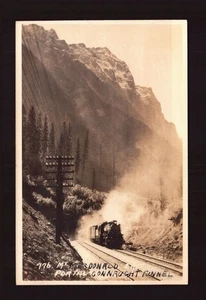 POSTCARD : CANADA - BRITISH COLUMBIA - RPPC MT MCDONALD PORTAL CONNAUGH TUNNEL - Picture 1 of 2