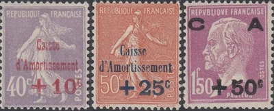 FRANCE 1928 Yvert 249/251 Neuf * (ref#22083) - Photo 1/2