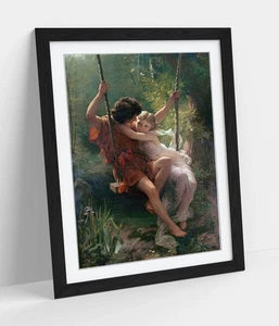 PRIMAVERA, PIERRE AUGUSTE COT- FRAMED WALL ART PAPER PRINT POSTER - Picture 1 of 10