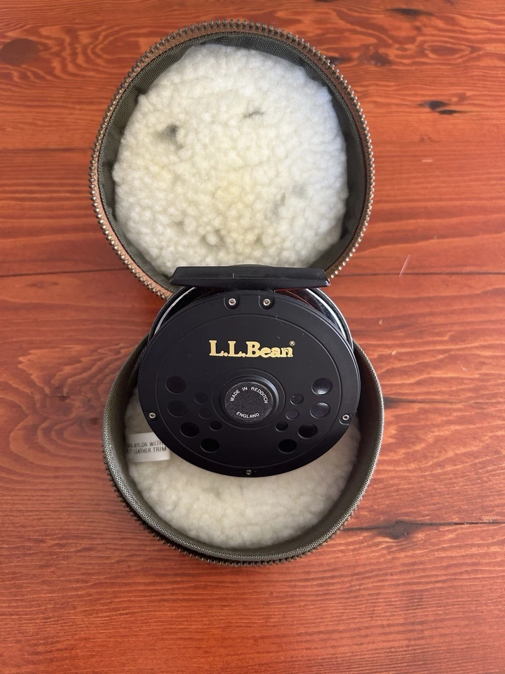Carrete de pesca con mosca LL Bean vintage con estuche original *Nuevo nunca usado* Foto 1 de 4