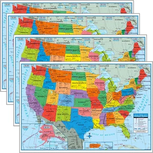 Superior Mapping Company Pack 4 S USA Poster Größe Wandkarte 40" x 28"  - Bild 1 von 12