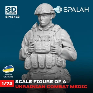 Figura Médico de Combate Ucraniano Escala Modelo 1:72 Spalah SP13472 - Imagen 1 de 4