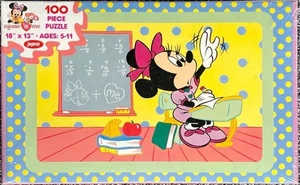 Jaymar Vintage *NEU* Minnie 'n me - Zur Schule gehen 100-teiliges Puzzle - Bild 1 von 4