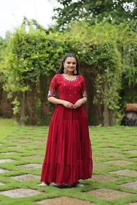 Bollywood ReadyMad Suit Salwar Kameez Designer Wedding Pakistani Anarkali Party - Picture 1 of 12