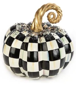 MACKENZIE CHILDS Beaded Check pumpkin - Medium - Picture 1 of 1