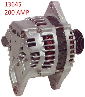 200 HIGH AMP NEW ALTERNATOR 1999-1998 1997 1996 1995 Subaru Legacy 2.2L 2.5L - Image 1 of 3
