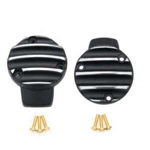Motone Triumph Bonneville T120 Thruxton TPS Carb/Throttle Body Cover Pair Black - Picture 1 of 8