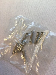 Chrome/Silver 1/2" Phillip Head Wood Finish Screws 8 pack Furniture Repair - Picture 1 of 2