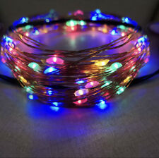 LED USB Micro Rice Wire Copper String Fairy Lights Christmas Party Holiday Decor