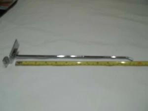SLATWALL DISPLAY HOOK CHROME 12" (SET OF 25) - Picture 1 of 2