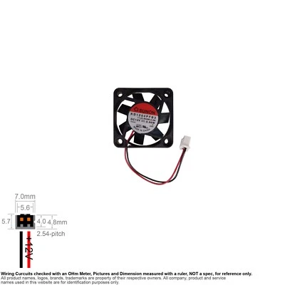 Fan Muffin Cooling DC 12V DC12V 12VDC  40mm 40x40x10 Sunon KD1204PFB3 F84A28 - Image 1 of 3